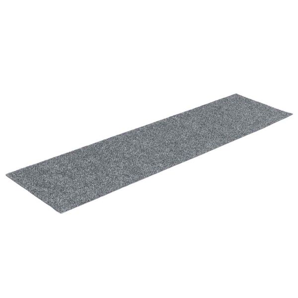 vidaXL Tappetini per scale autoadesivi 30 pz 76x20 cm Grigio chiaro Rettangolari