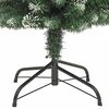 vidaXL Albero di Natale Artificiale Sottile Verde e Bianco 240 cm