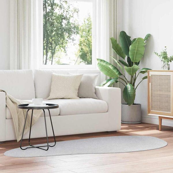 vidaXL Tappeti per area HUARTE Grigio 100 x 200 cm Poliestere