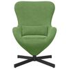 vidaXL Poltrona uovo Verde chiaro 63 x 73 x 90 cm Velluto