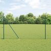 vidaXL Palo della recinzione Verde 25 x 1,5 m (rete 36 mm) Acciaio