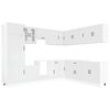 vidaXL Set Mobili da Cucina 14 pz Lucca Bianchi Legno Multistrato