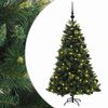 vidaXL Albero di Natale artificiale con palline 120 cm 150 LED