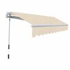 vidaXL Tenda da Sole Pieghevole Manuale 300 cm Crema