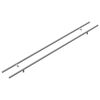 vidaXL Maniglia per Armadio 2 pz Argento 800 mm Acciaio inossidabile