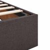 vidaXL Struttura Letto Pouf con Materasso 160x200 cm in Tessuto