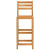 vidaXL Set da Bar da Giardino 7 pz in Legno Massello di Acacia