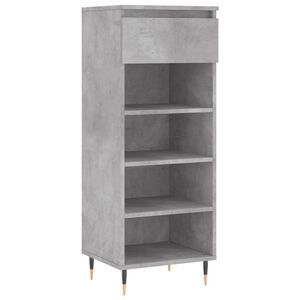 vidaXL Scarpiera Grigio Cemento 40x36x105 cm in Legno Multistrato