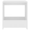 vidaXL Tavolino Bianco 50x26x50 cm in Legno Multistrato
