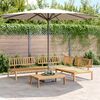 vidaXL Set Divano Pallet da Giardino 4 pz in Legno Massello di Acacia
