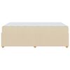 vidaXL Struttura del letto con materasso Crema 120 x 200 cm Tessuto