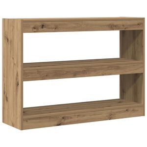 vidaXL Libreria rovere artigianale 100 x 30 x 72 cm Legno multistrato