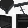 vidaXL Set da Pranzo per Giardino 5 pcs Nero polyrattan