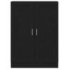 vidaXL Armadio per Libri Rovere Nero 82,5 x 30,5 x 115 cm