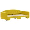 vidaXL Divano Letto con Letto Estraibile Giallo 100x200 cm in Velluto