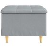 vidaXL Pouf contenitore Grigio chiaro 60 x 60 x 45 cm Tessuto