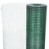 vidaXL Recinto Pollaio in Rete Zincato Rivestimento PVC 10x1 m Verde
