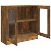 vidaXL Mobile Vetrina Rovere Fumo 82,5x30,5x80 cm Legno Multistrato