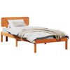 vidaXL Struttura del letto Marrone cerato 90 x 190 cm Pino massello