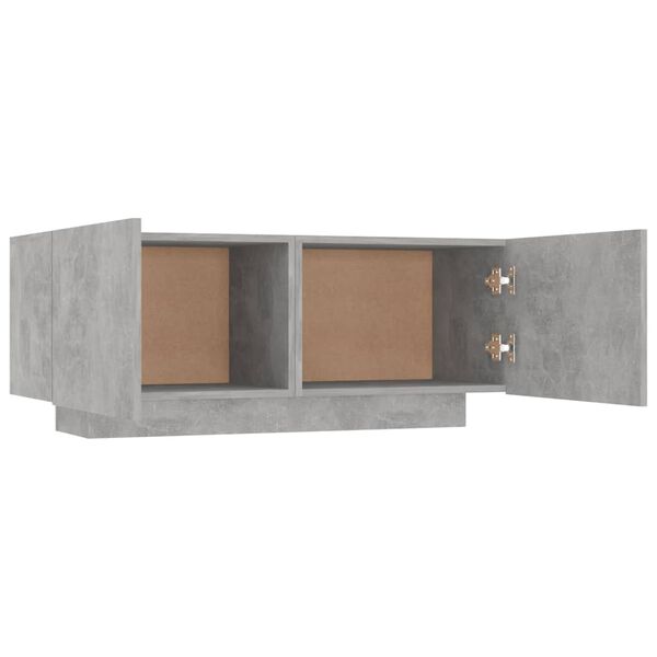 vidaXL Mobile per TV Grigio Cemento 100x35x40 cm Legno Multistrato