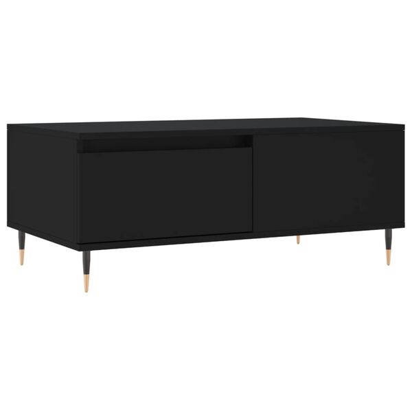 vidaXL Tavolino da Salotto Nero 90x50x36,5 cm in Legno Multistrato
