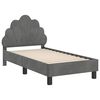 vidaXL Struttura letto per bambini con testata Grigio scuro
