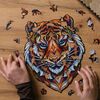 UNIDRAGON Puzzle in Legno 273 pz Lovely Tiger King Size 30x38 cm