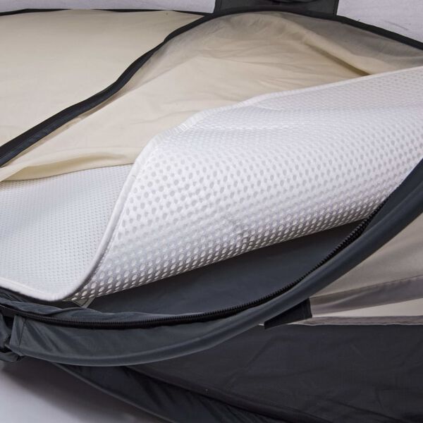 DERYAN Materasso per Lettino 3D Welcool Toddler Luxe Bianco