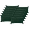 vidaXL Cuscino con cuscino HOUTEN 12 pz Verde Scuro Velluto