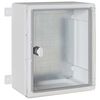 vidaXL Armadio di Controllo Grigio 37 x 16,5 x 35 cm Plastica ABS