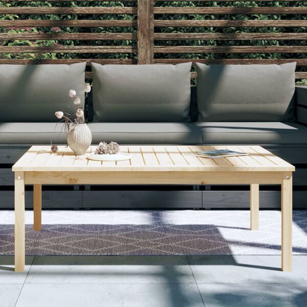 vidaXL Tavolo da Giardino 121x82,5x45 cm in Legno Massello di Pino