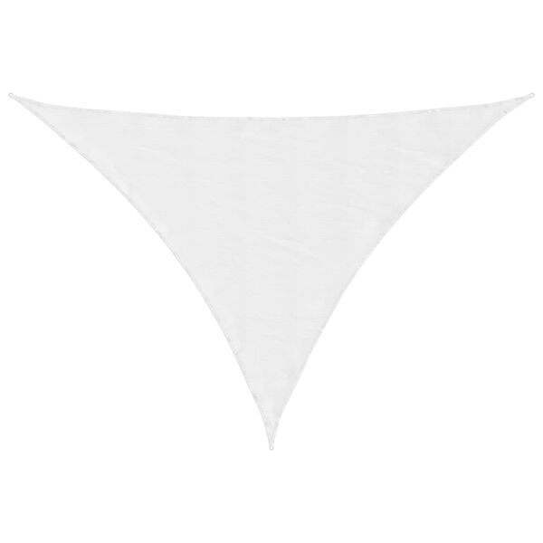 vidaXL Parasole a Vela Oxford Triangolare 3x4x4 m Bianco
