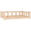 vidaXL Letto per cani 105,5x75,5x28 cm in legno massello di pino