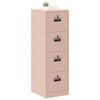 vidaXL Armadio per File con cassetto 2 pcs Rosa 44 x 50 x 106.5 cm
