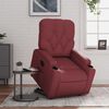 vidaXL Poltrona Alzapersona Reclinabile Rosso Vino in Similpelle