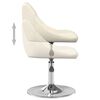 vidaXL Sedie da Pranzo Girevoli 4 pz Crema in Velluto