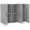vidaXL Credenza Grigio Cemento 90x34x80 cm in Legno Multistrato