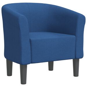 vidaXL Poltrona Cabriolet Blu in Tessuto