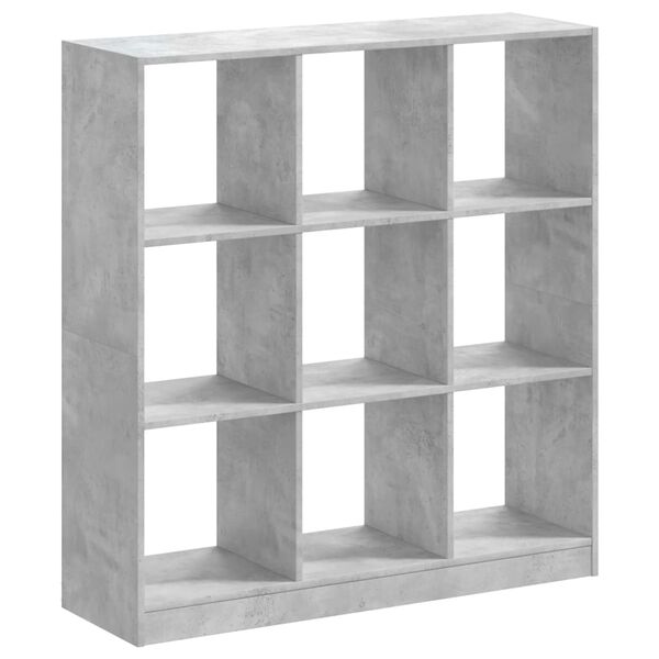 vidaXL Libreria Grigio Cemento 102x32x108 cm in Legno Multistrato