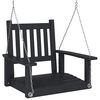 vidaXL Dondolo da Giardino Catene in Metallo Nero in Legno di Abete