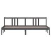 vidaXL Giroletto Grigio in Legno Massello 200x200 cm