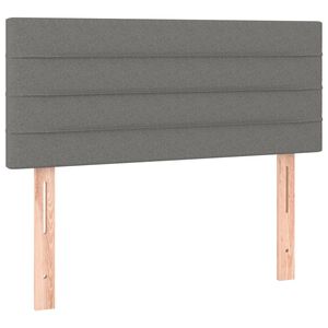 vidaXL Testiera Grigio Scuro 90x5x78/88 cm in Tessuto