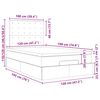 vidaXL Struttura Letto Pouf con Materasso 80x200 cm in Tessuto