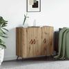 vidaXL Credenza Rovere artigianale 89,5 x 34 x 80 cm Legno multistrato