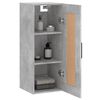 vidaXL Mobile a Parete Grigio Cemento 34,5x34x90 cm Legno Multistrato