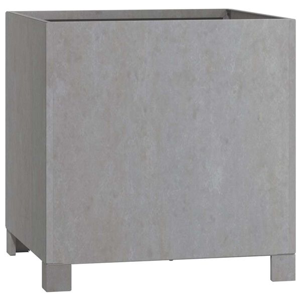 vidaXL Fioriera con Gambe Ruggine 40x40x40 cm Acciaio Corten