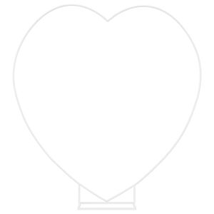 vidaXL Arco Nuziale Bianco 195 x 35 x 211 cm Acciaio