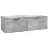 vidaXL Mobile Porta TV da Muro Grigio Cemento 98 x 41 x 30 cm