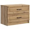 vidaXL Armadio da Notte Rovere Artigianale 62 x 34,5 x 44,5 cm