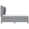 vidaXL Letto a molle con materasso Grigio chiaro 160 x 200 cm Tessuto